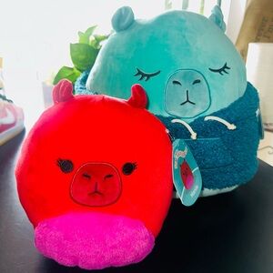 Squishmallows Red and Blue Stuffed Animals